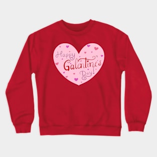 Galentine’s Day Heart Crewneck Sweatshirt